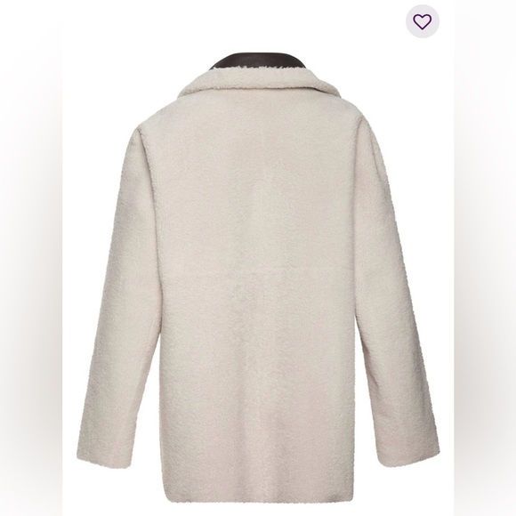 Lascana Women’s Reversible Double Breasted Coat Sz.6 Brown Ivory NEW WITHOUT TAG - Picture 5 of 13